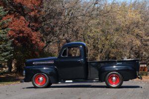 1951, Ford f1, Pickup, Truck, Black