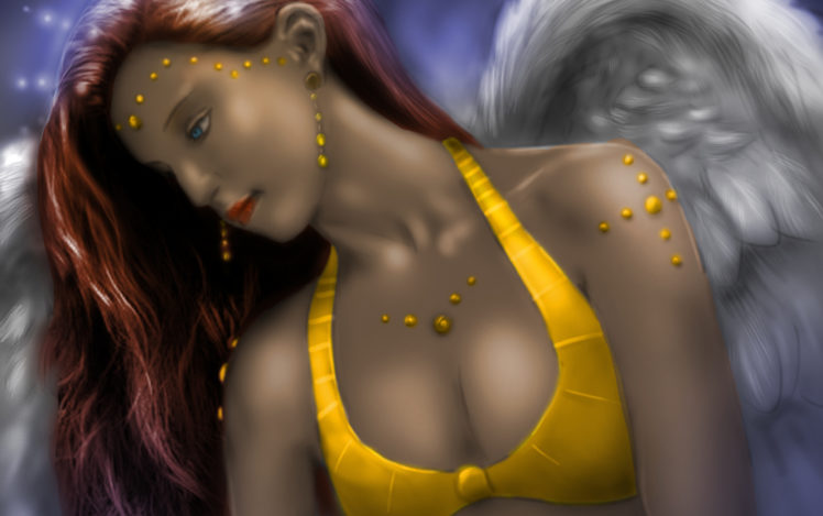 angels, Painting, Art, Fantasy, Girls, Angel, Girl HD Wallpaper Desktop Background