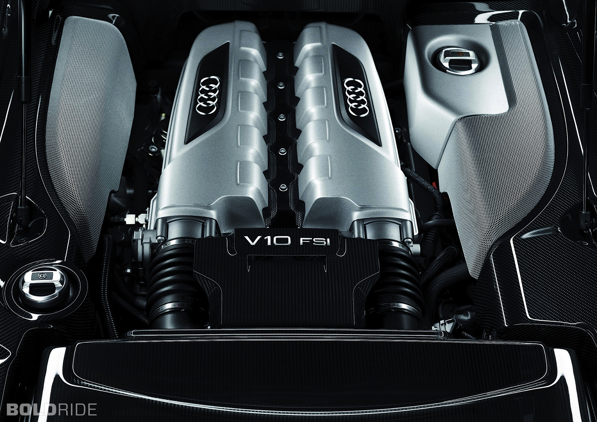 2009, Audi, R8, R 8, Sportcar, Engine, Engines Wallpaper