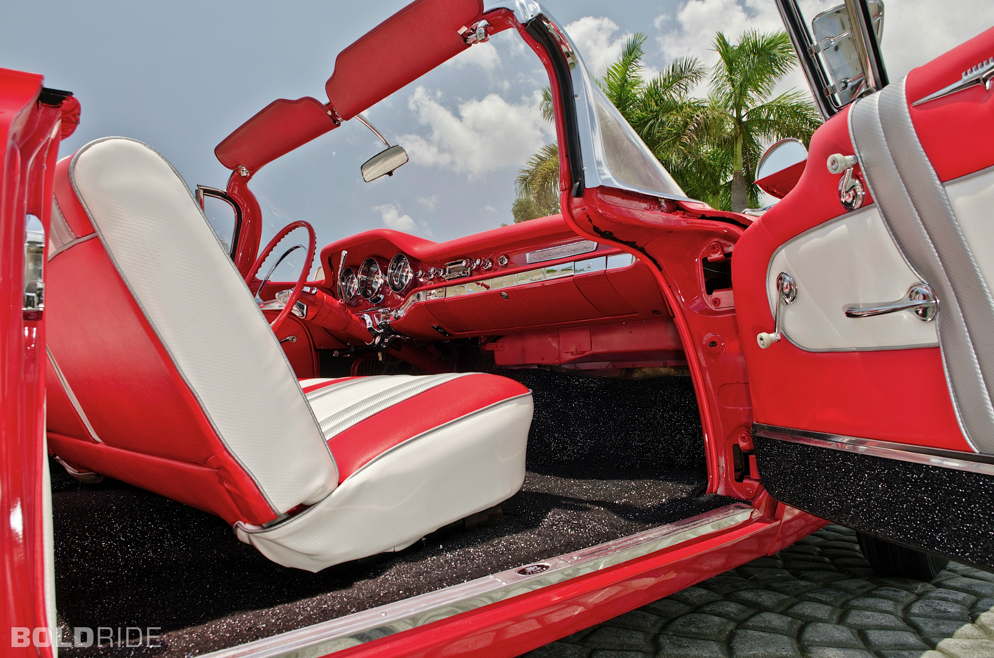 1959, Pontiac, Catalina, Convertible, Retro, Interior Wallpaper