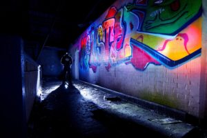 graffiti, Brick, Wall, Urban, Art, Color, Night, Psychedelic, Dark, Anarchy