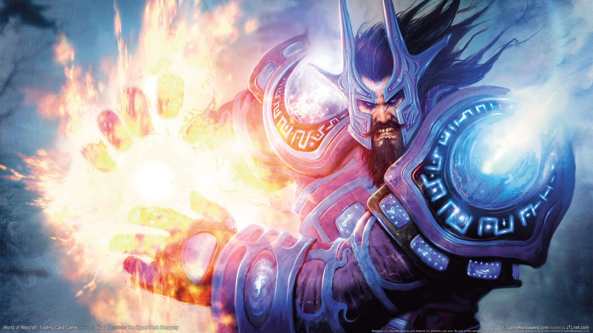 world, Of, Warcraft, Wow, Fantasy, Warrior, Warriors, Knight, Fire, Magic Wallpaper