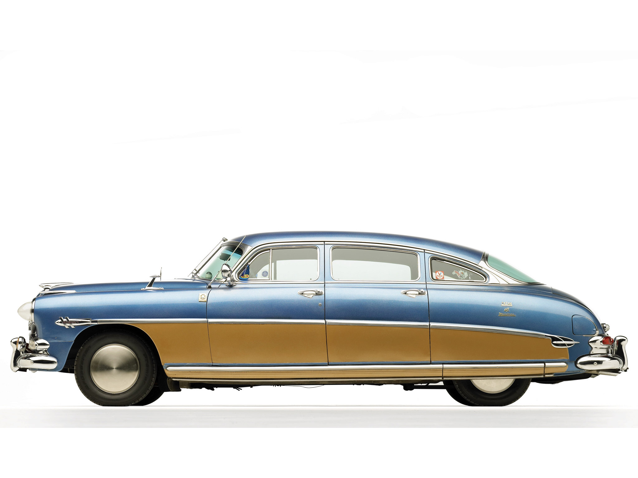 1953, Hudson, Hornet, Sedan, Retro Wallpaper