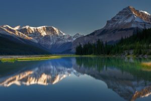 calm, Canada, Forest, Lake, Landscape, Morning, Nature, Photography, Reflection, Rocky, Mountains
