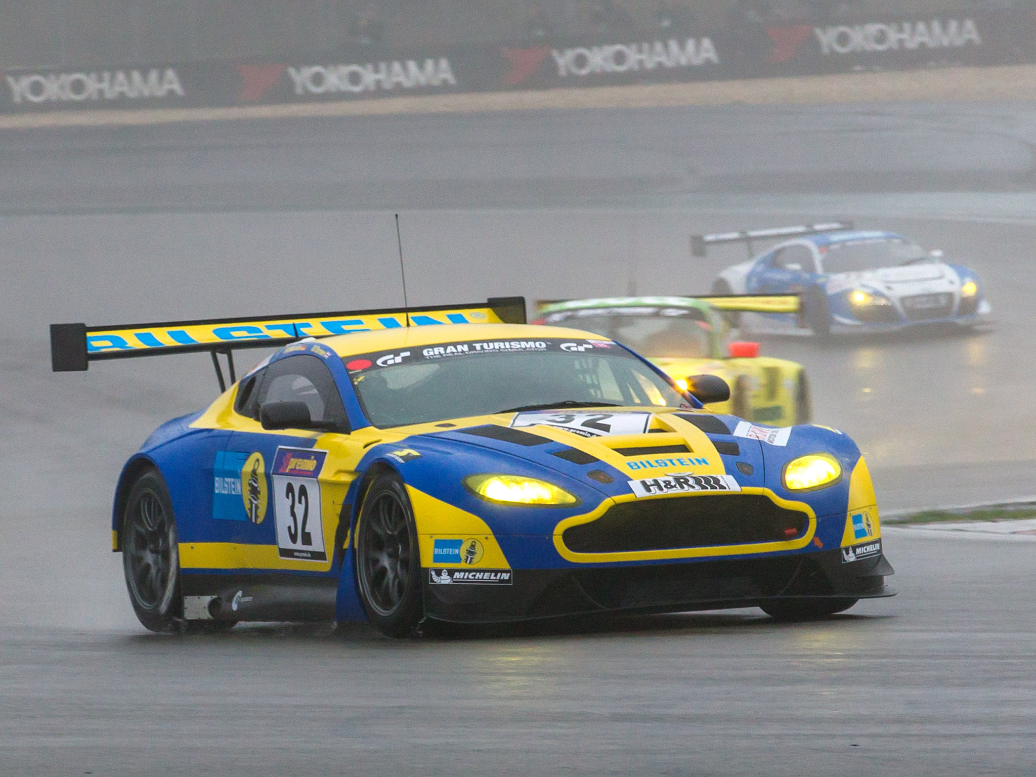 2013, Aston, Martin, V12, Vantage, Gt3, Race, Racing, Rain Wallpaper