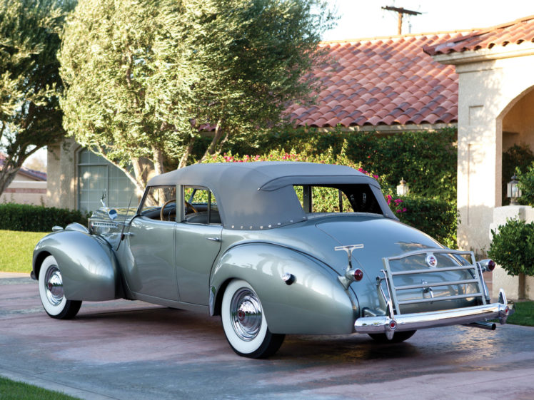 1940, Packard, 180, Super, Eight, Convertible, Sedan, Luxury, Retro HD Wallpaper Desktop Background