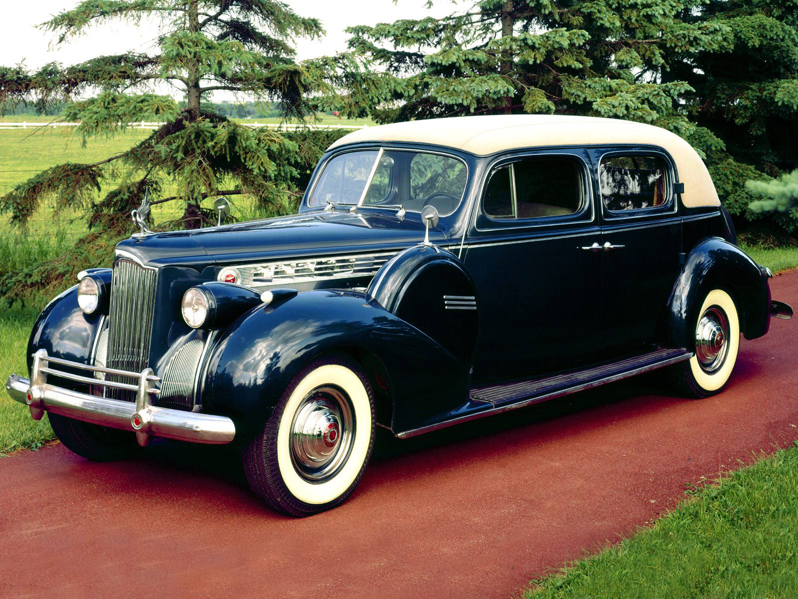 1940, Packard, 180, Super, Eight, Custom, Club, Sedan, Retro, Luxury Wallpaper
