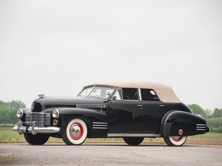 1941, Cadillac, Sixty two, Convertible, Retro, Luxury HD Wallpaper Desktop Background