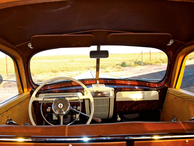 1941, Packard, 110, Stationwagon, Retro, Interior HD Wallpaper Desktop Background