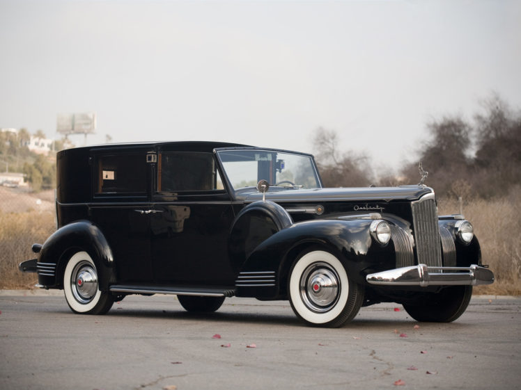 1941, Packard, 160, Super, Eight, Town, Car, Luxury, Retro HD Wallpaper Desktop Background
