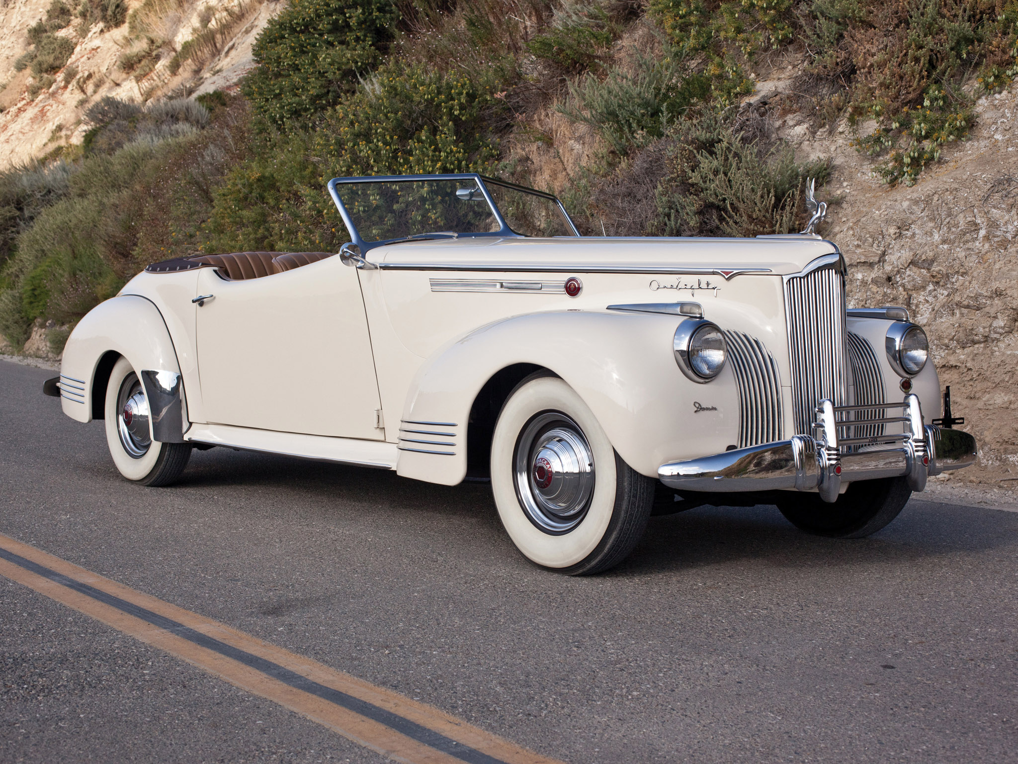 1941, Packard, 180, Super, Eight, Convertible, Victoria, Luxury, Retro Wallpaper