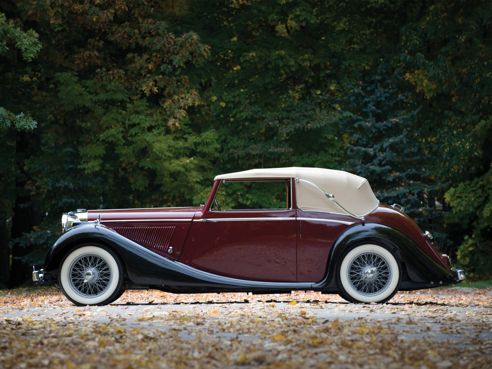 1945, Jaguar, Mark, Iv, Drophead, Coupe, Retro, Luxury Wallpapers HD ...