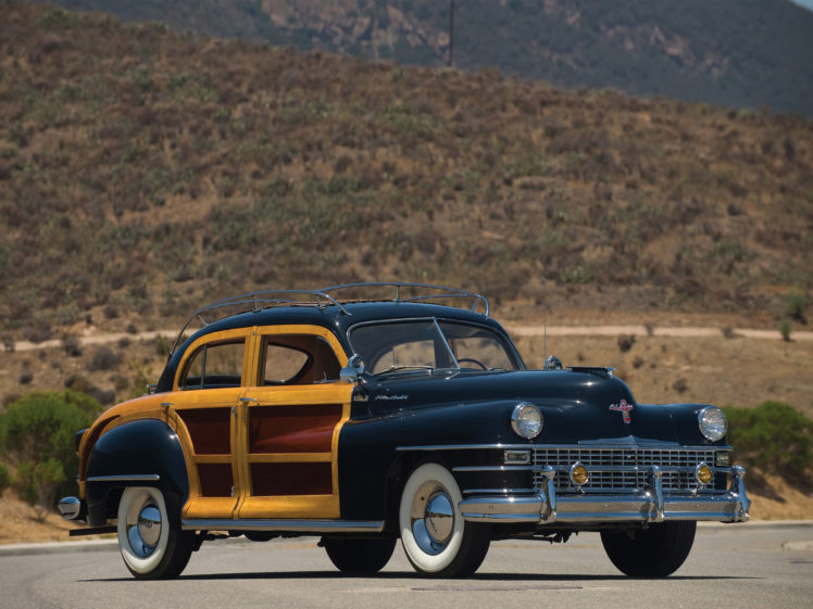1947, Chrysler, Town, And, Country, Retro HD Wallpaper Desktop Background