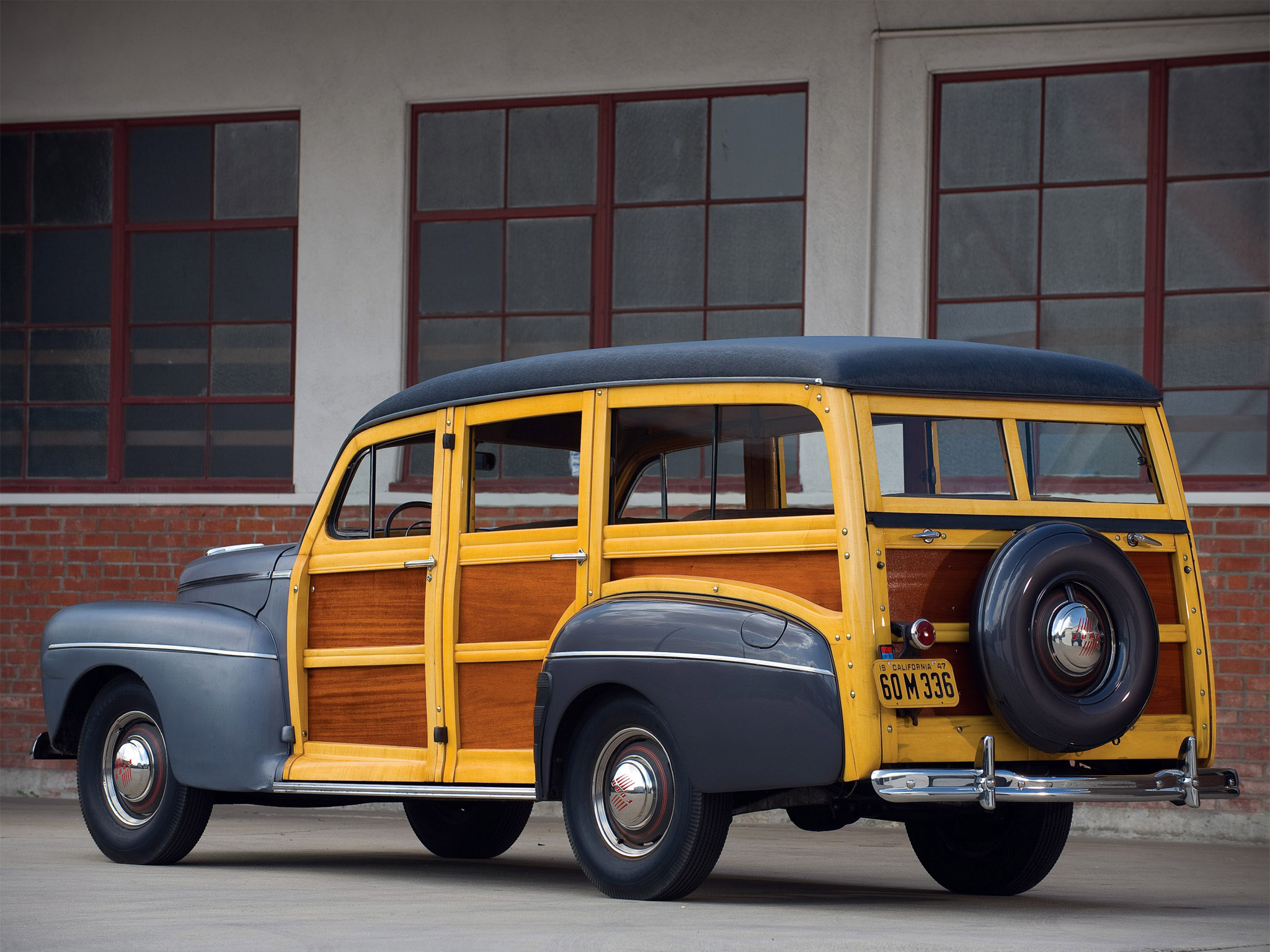 1947, Ford, Super, Deluxe, Stationwagon, Retro Wallpaper