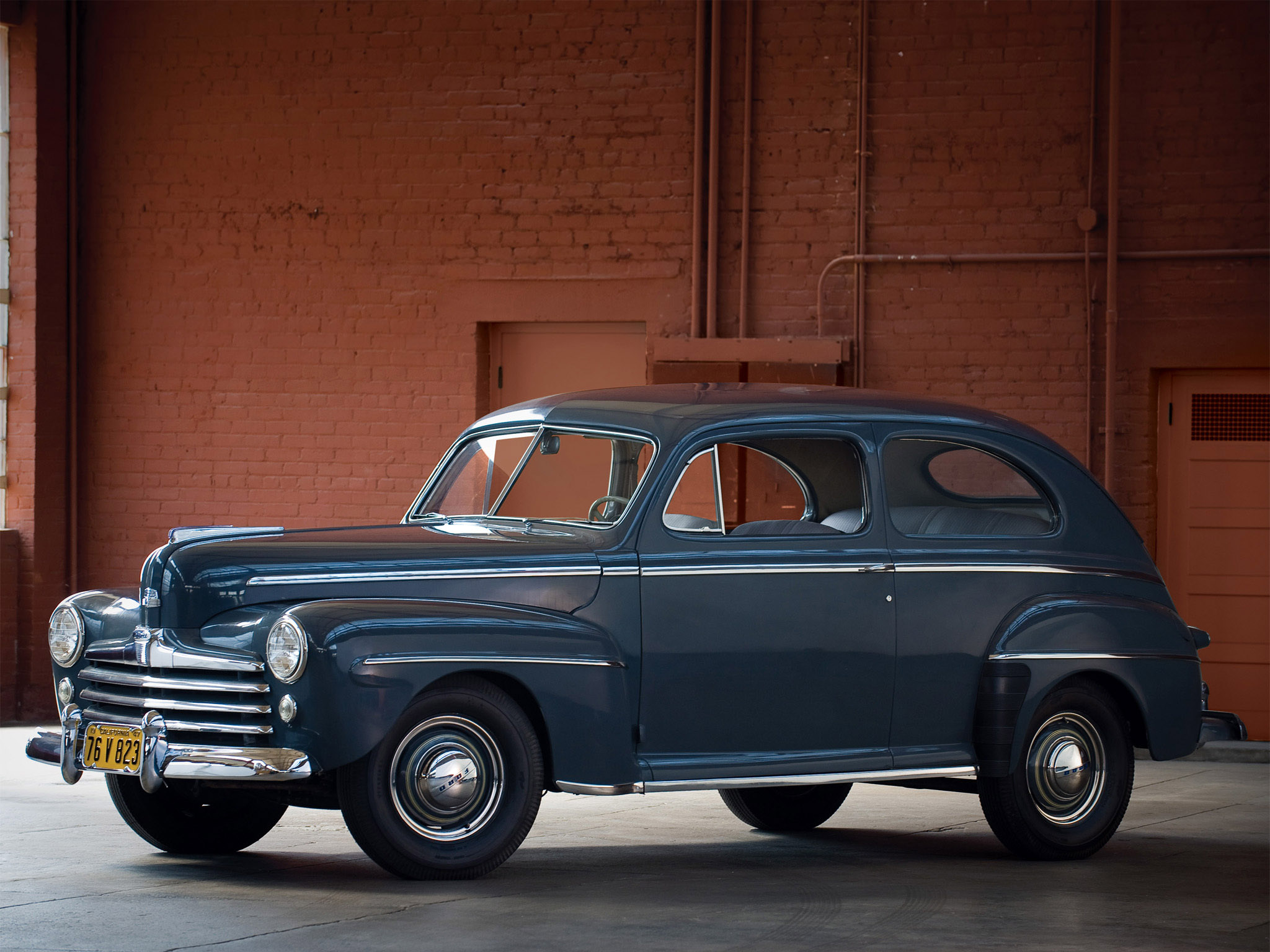 1947, Ford, Super, Deluxe, Tudor, Sedan, Retro Wallpaper
