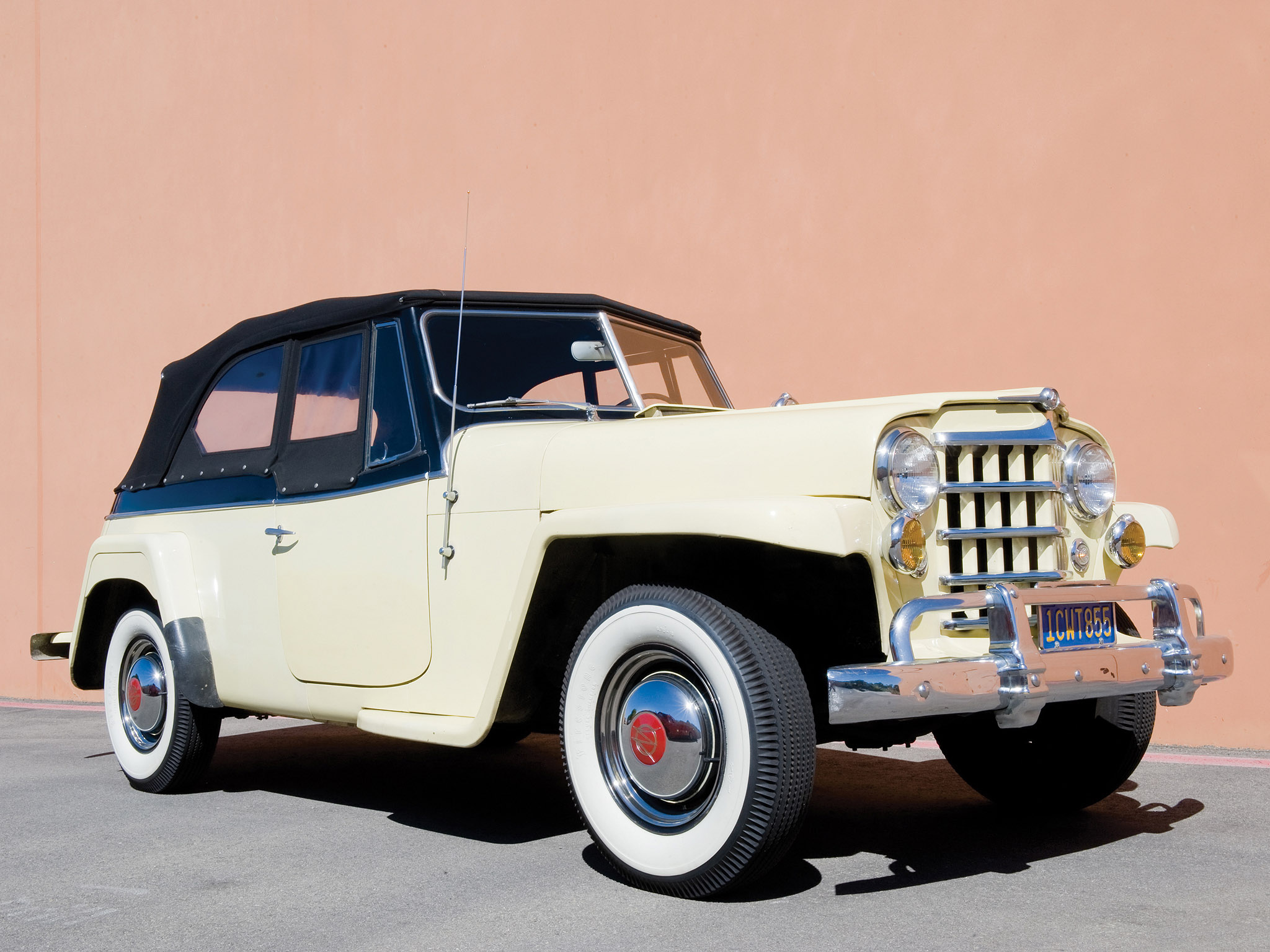 1948, Willys, Jeepster, 4x4, Jeep, Retro Wallpaper