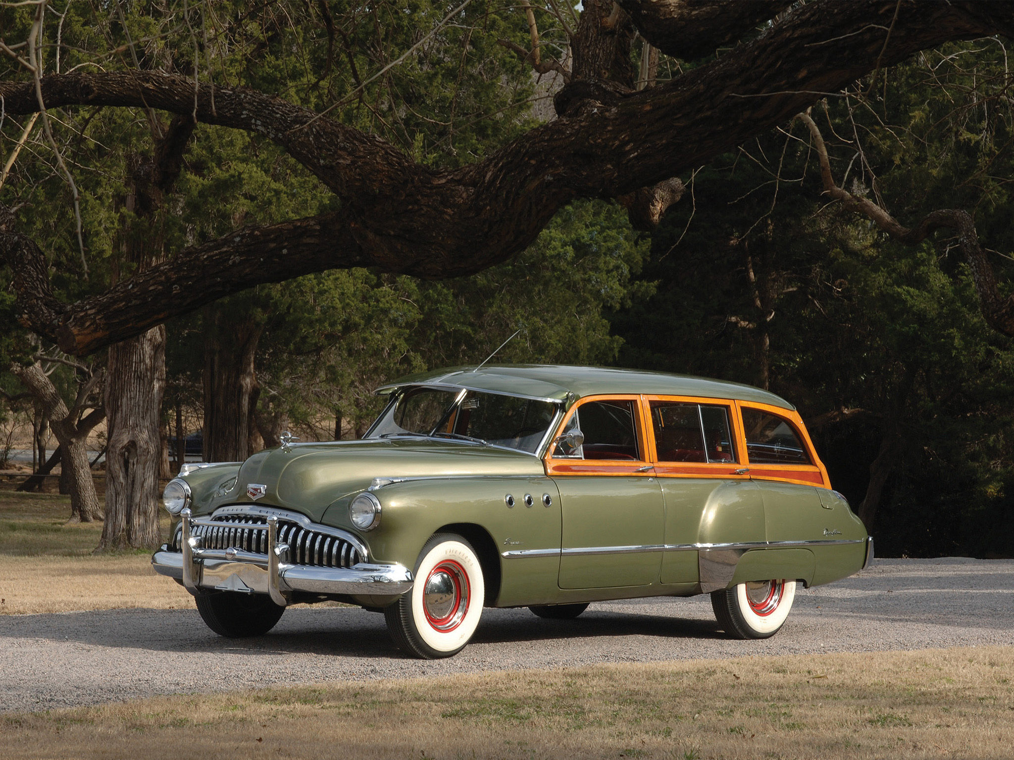 1949, Buick, Super, Estate, Wagon, Stationwagon, Retro Wallpaper