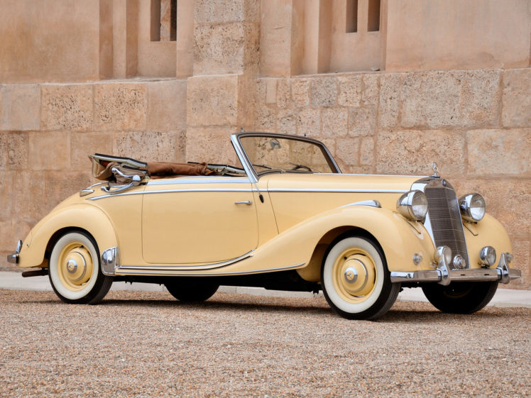 1949, Mercedes, Benz, 170s, Cabriolet, A, 1949, Retro, Luxury HD Wallpaper Desktop Background