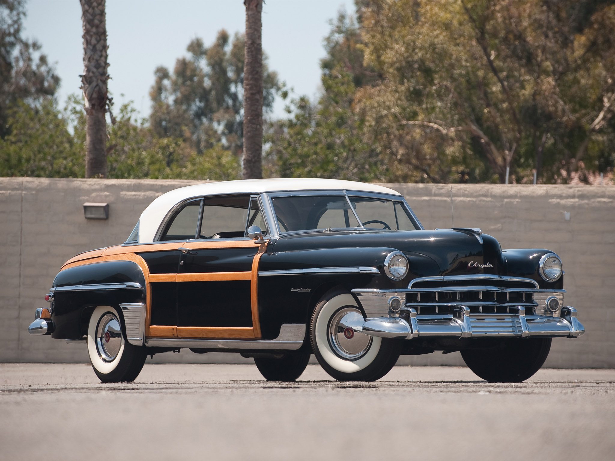1950, Chrysler, Town, And, Country, Newport, Coupe, Retro Wallpaper