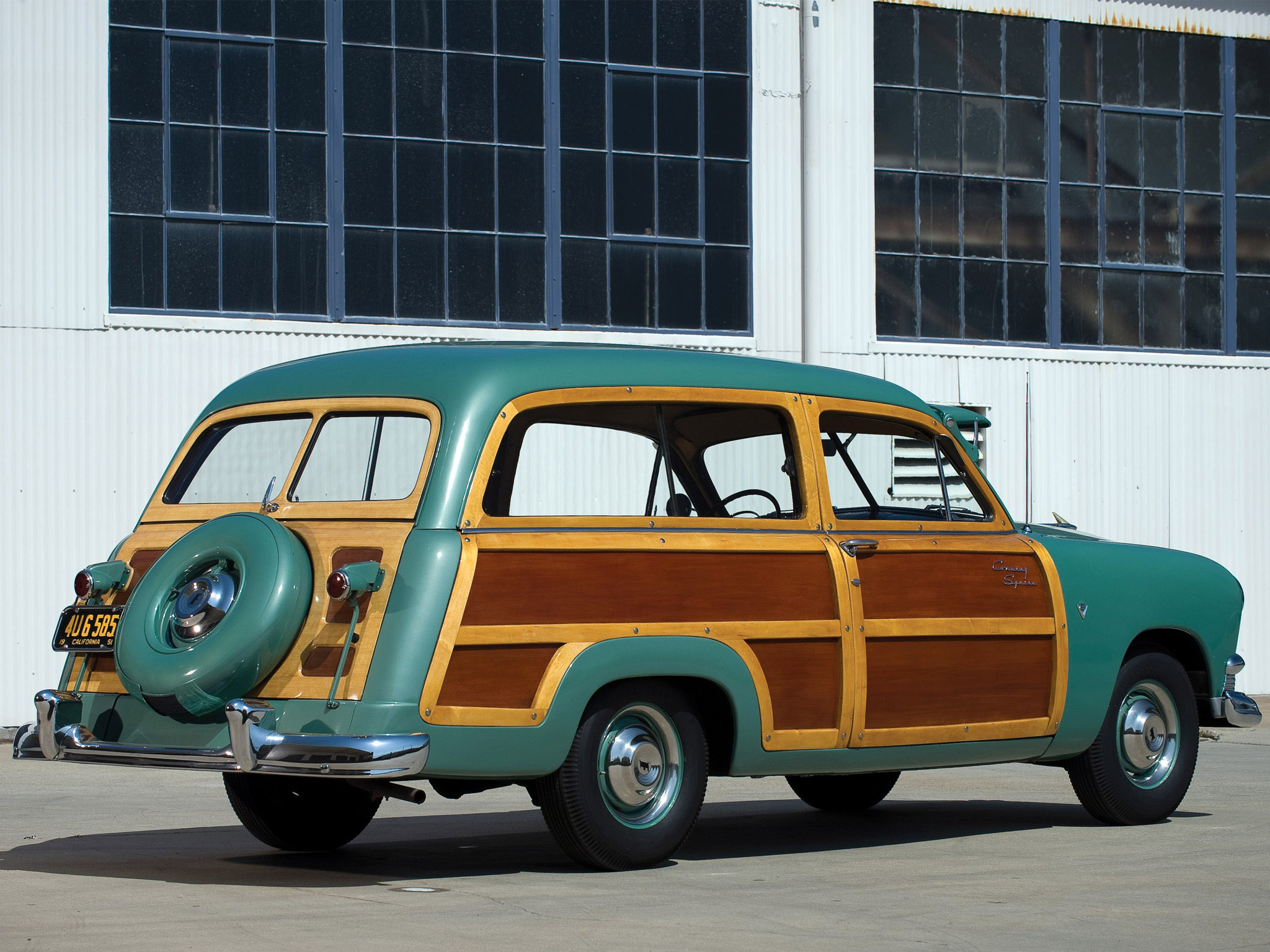 1951, Ford, Country, Squire, Stationwagon, Retro Wallpaper