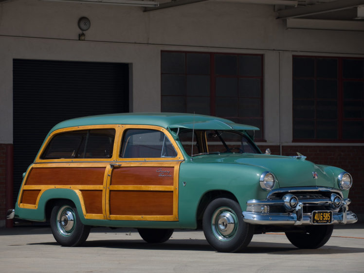 1951, Ford, Country, Squire, Stationwagon, Retro HD Wallpaper Desktop Background