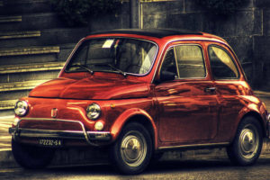 vintage, Fiat, 500