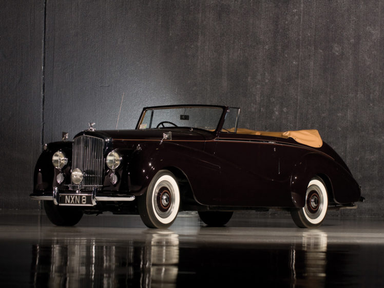 1953, Bentley, R type, Drophead, Coupe, Park, Ward, Luxury, Retro HD Wallpaper Desktop Background