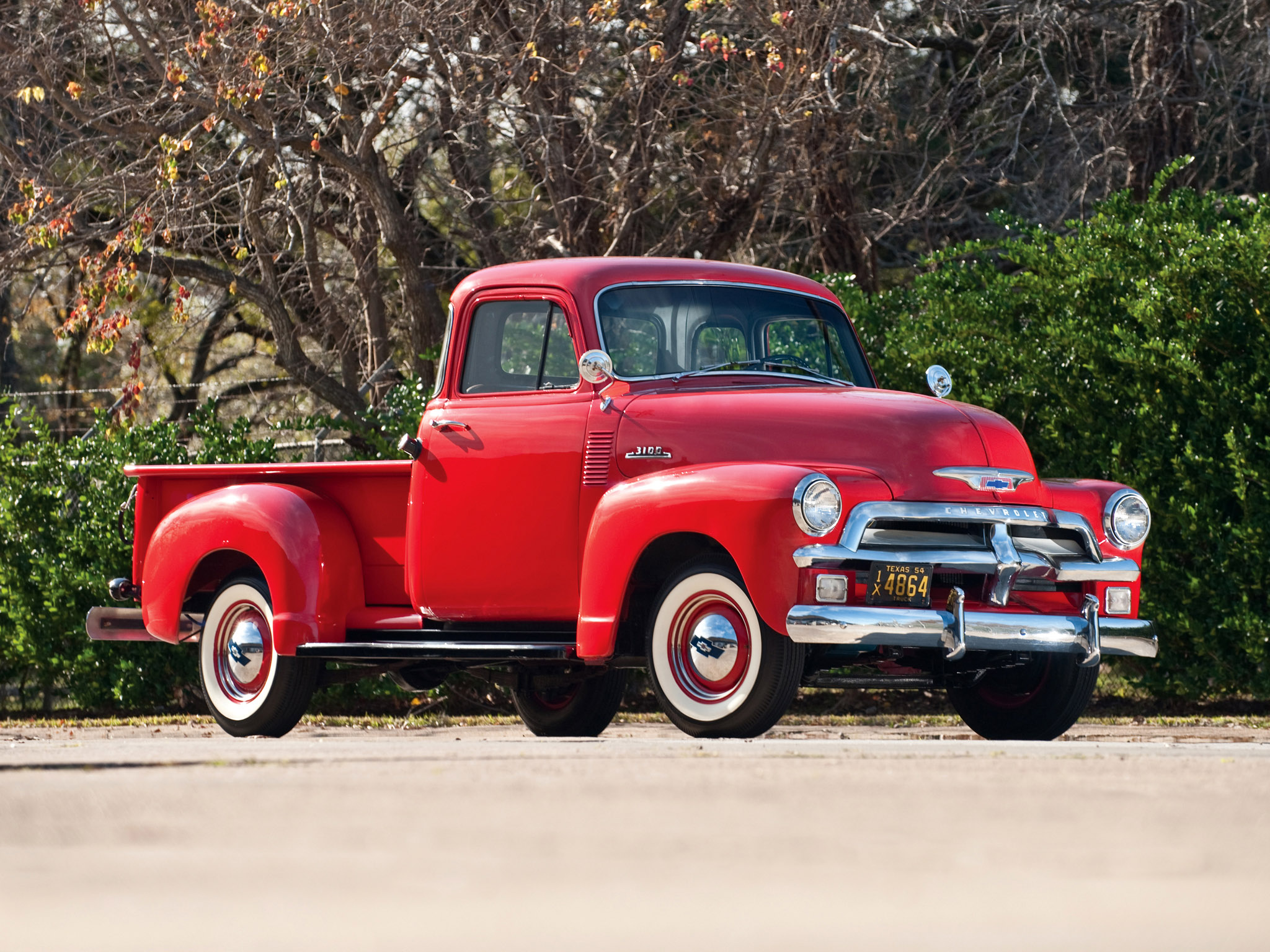 1954, Chevrolet, 3100, Pickup, Truck, Retro Wallpaper