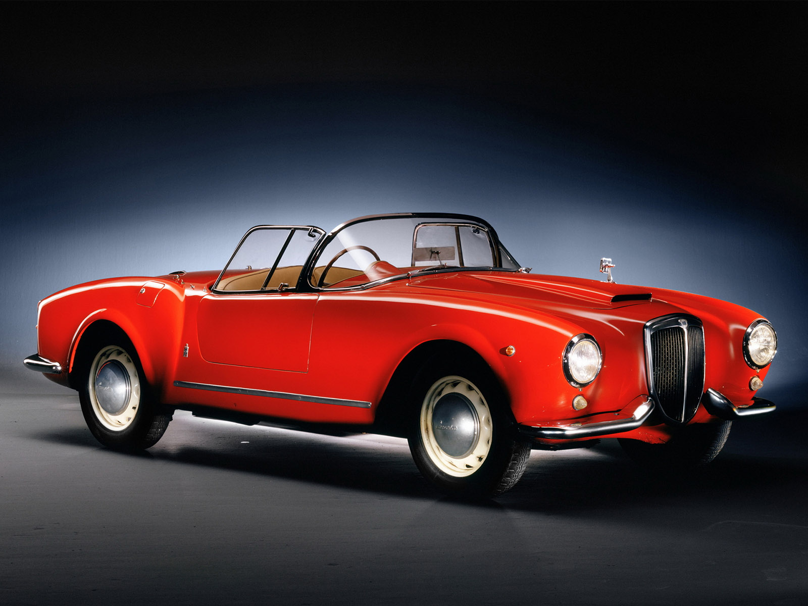 1954, Lancia, Aurelia, Spyder, B24, Retro Wallpaper