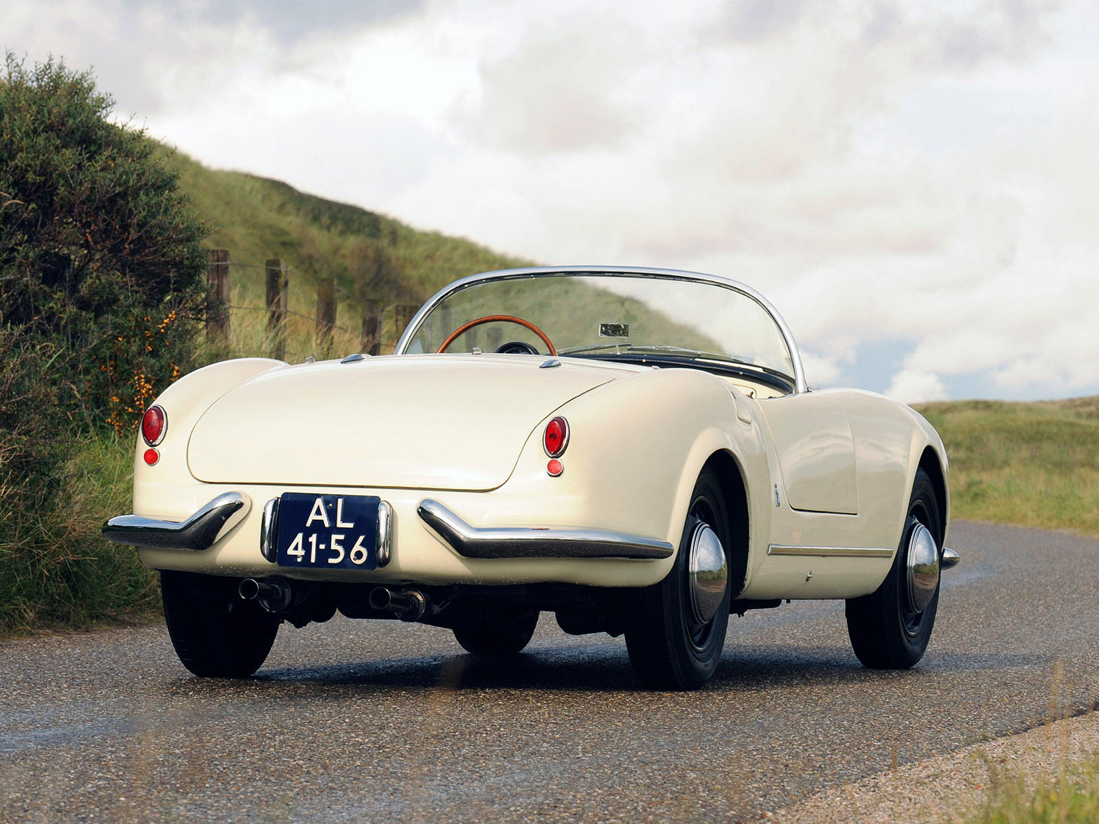 1954, Lancia, Aurelia, Spyder, B24, Retro Wallpaper