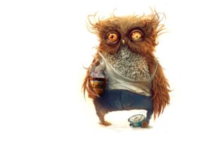 coffee, Owls