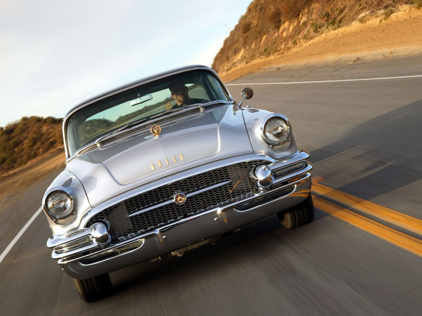 1955, Buick, Roadmaster, Retro Wallpaper