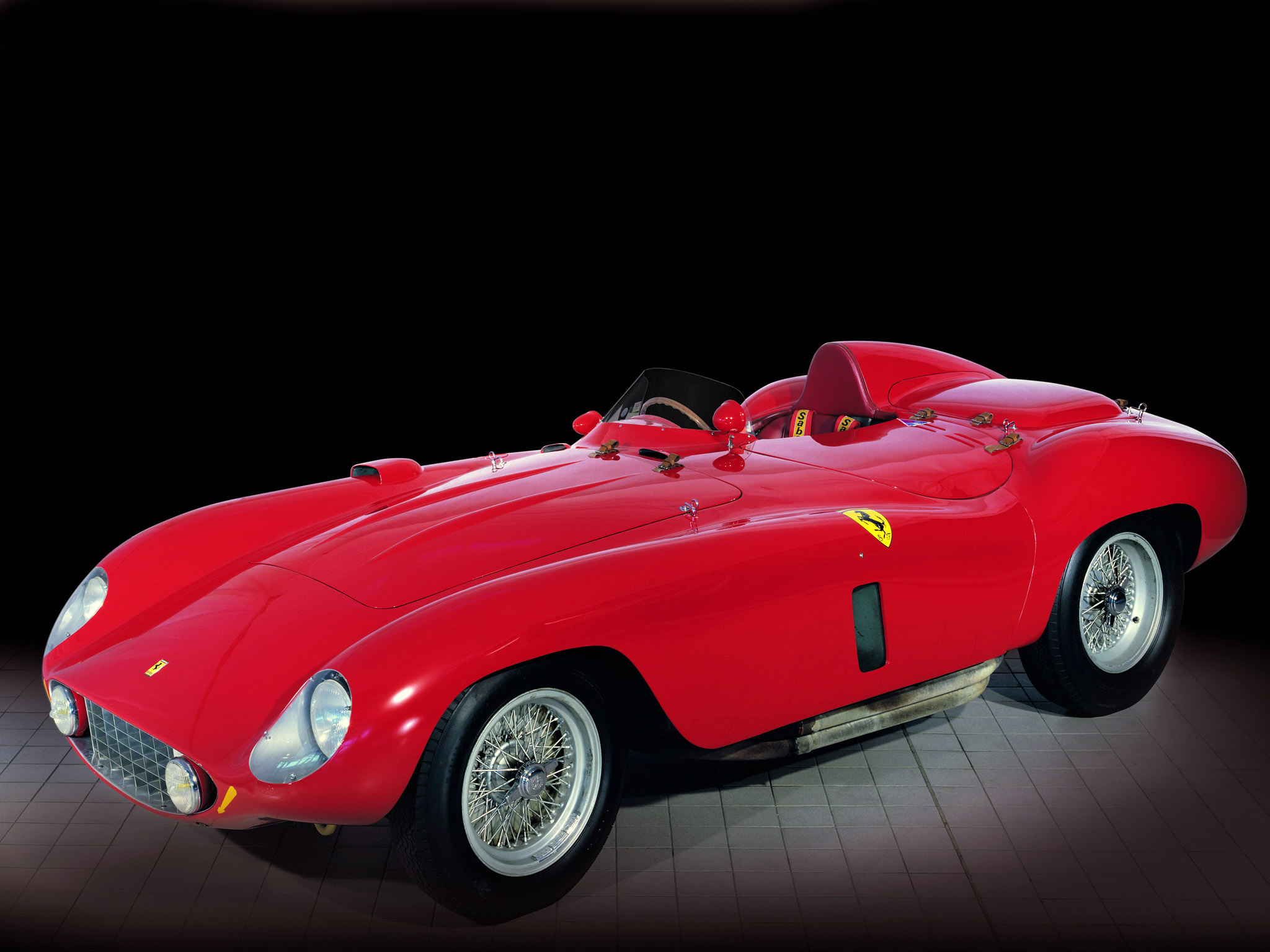 1955, Ferrari, 121lm, Scaglietti, Spider, Retro, Supercar, Supercars Wallpaper