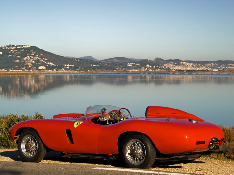 1955, Ferrari, 121lm, Scaglietti, Spider, Retro, Supercar, Supercars HD Wallpaper Desktop Background