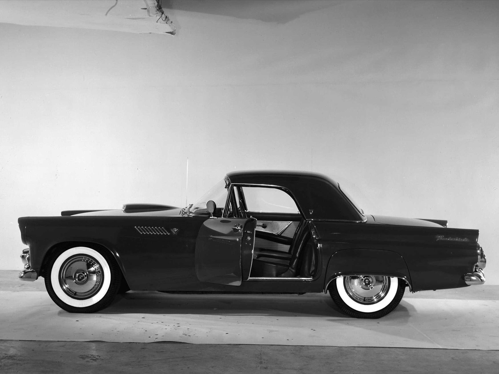 1955, Ford, Thunderbird, Retro Wallpaper