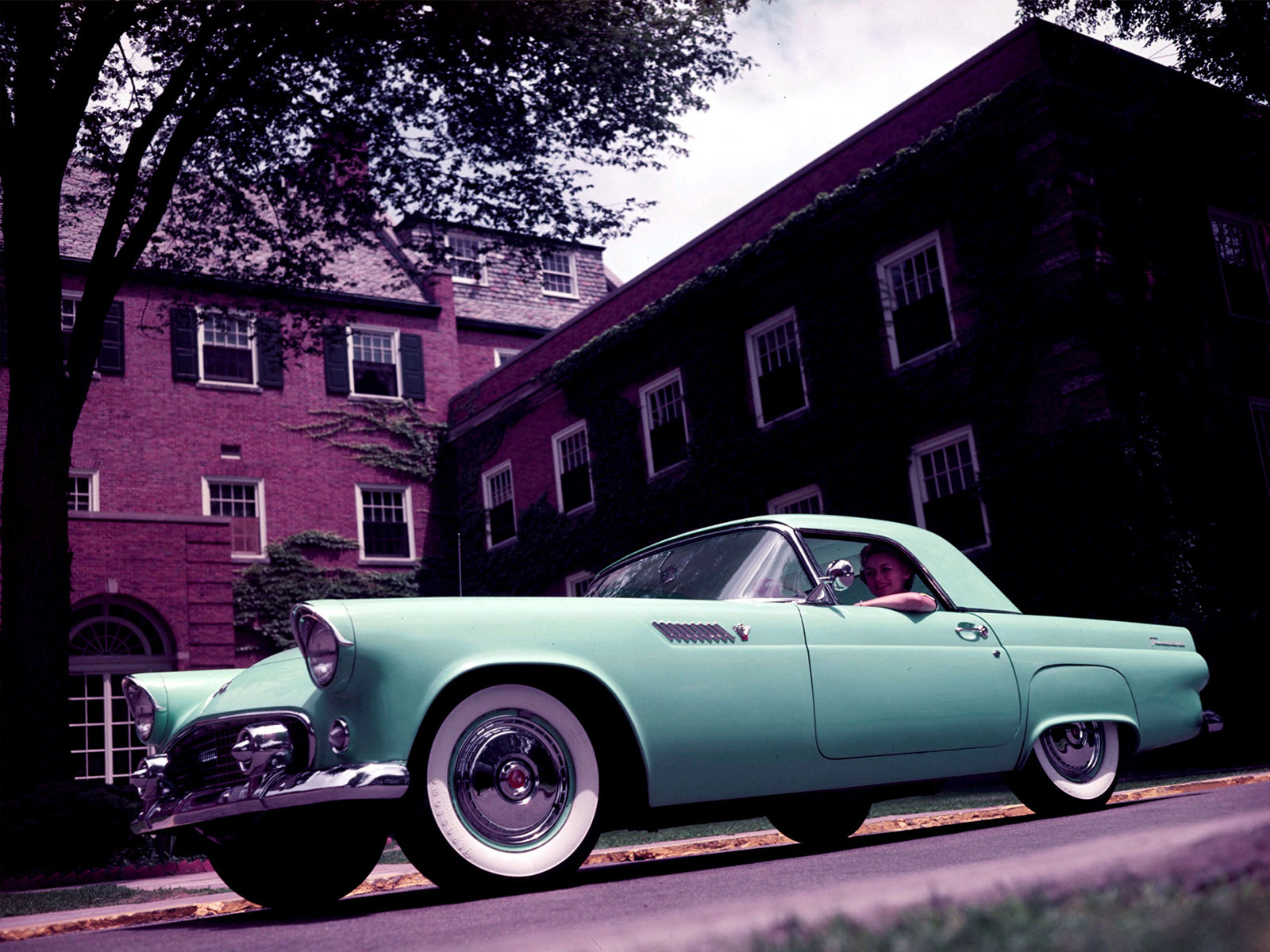 1955, Ford, Thunderbird, Retro, Gv Wallpaper