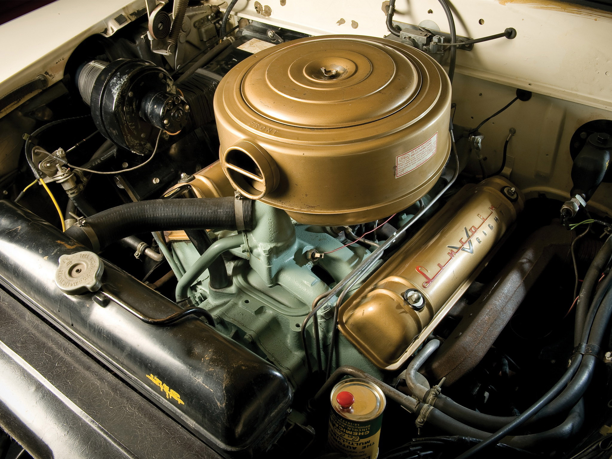 1955, Lincoln, Capri, Convertible, Retro Wallpaper