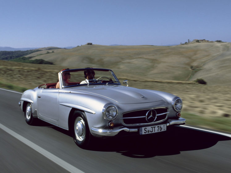 1955, Mercedes, Benz, 190sl, R121, Retro HD Wallpaper Desktop Background