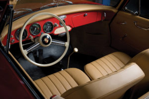 1955, Porsche, 356, A, Cabriolet, Retro, Interior