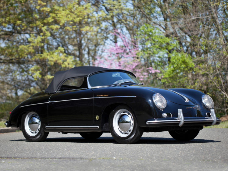 1955, Porsche, 356, Speedster, Retro, Supercar, Supercars, Gf HD Wallpaper Desktop Background