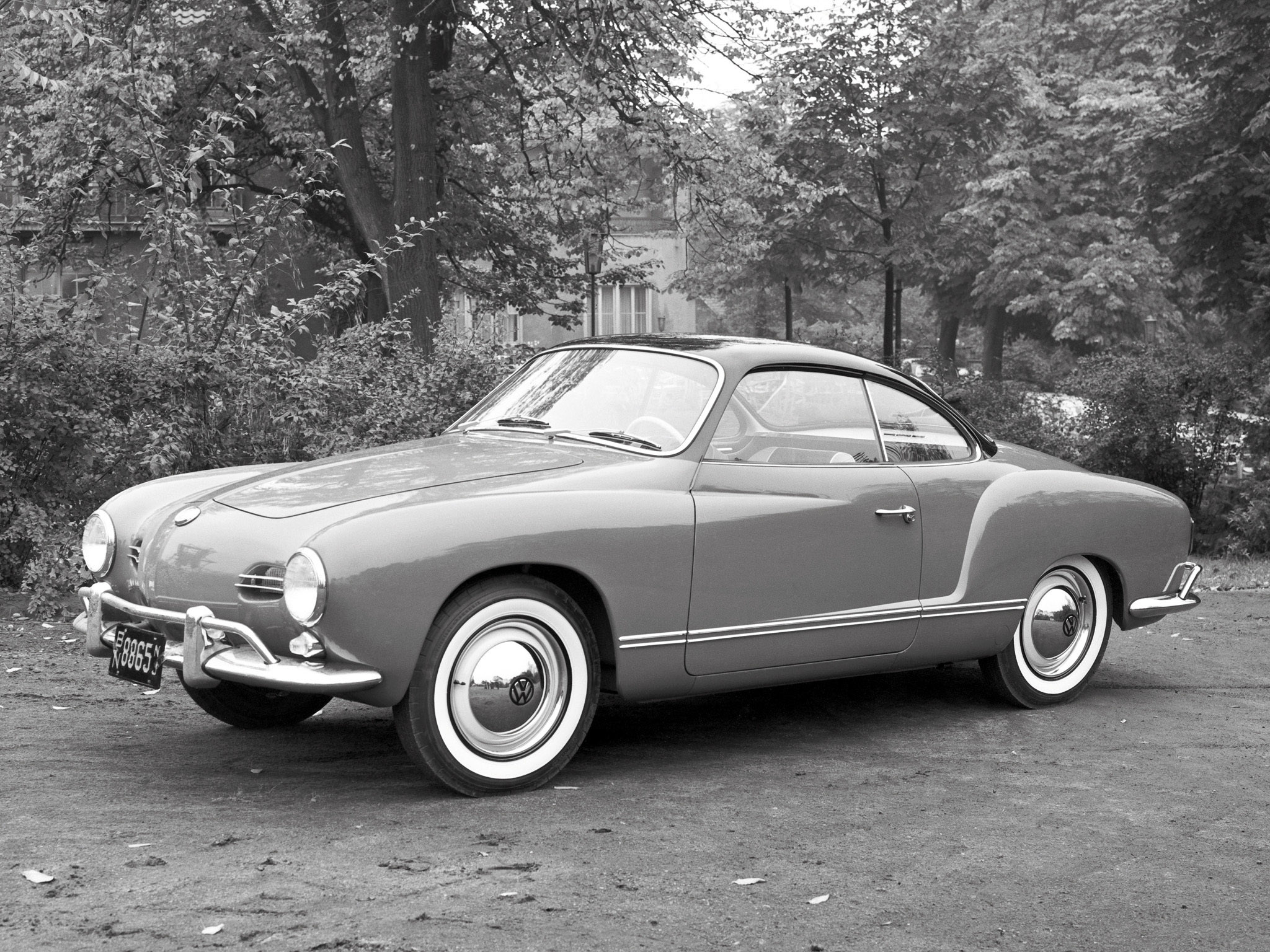 1955, Volkswagen, Karmann, Ghia, Retro, V w Wallpaper