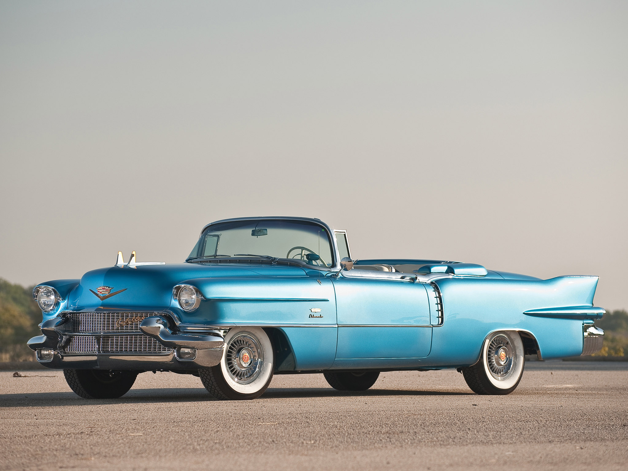 1956, Cadillac, Eldorado, Biarritz, Retro, Luxury, Convertible Wallpaper
