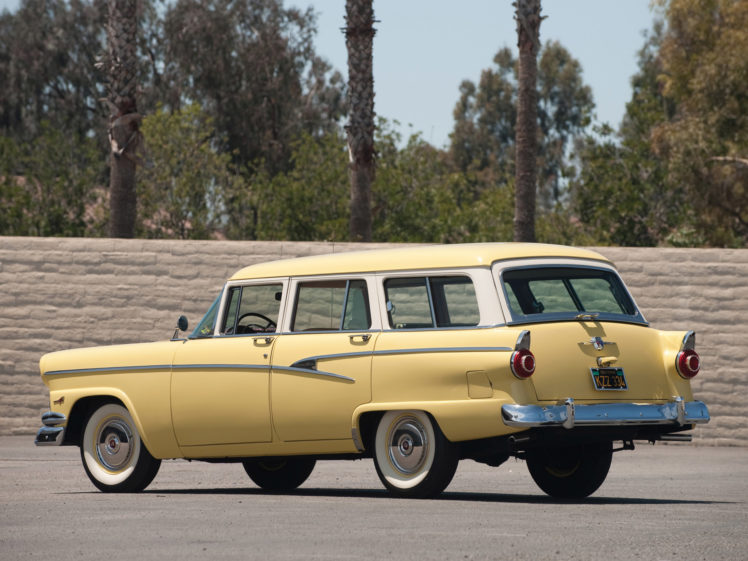1956, Ford, Country, Sedan, Stationwagon, Retro HD Wallpaper Desktop Background