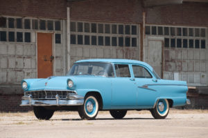 1956, Ford, Mainline, Sedan, Retro