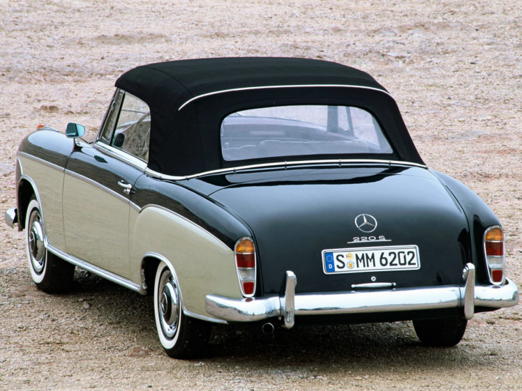 1956, Mercedes, Benz, S klasse, Cabriolet, W180, 128, Retro, Luxury HD Wallpaper Desktop Background