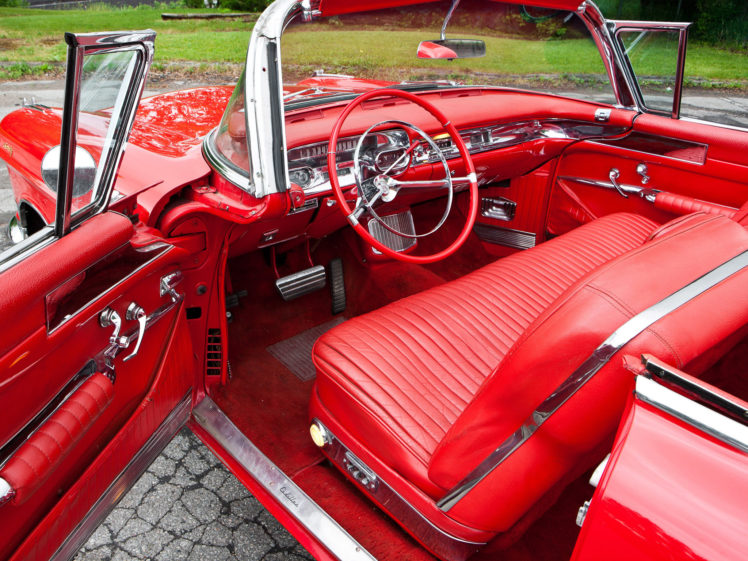 1957, Cadillac, Eldorado, Biarritz, Convertible, Retro, Luxury, Interior HD Wallpaper Desktop Background