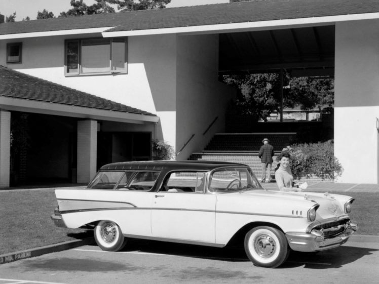 1957, Chevrolet, Bel, Air, Nomad, Stationwagon, Retro HD Wallpaper Desktop Background