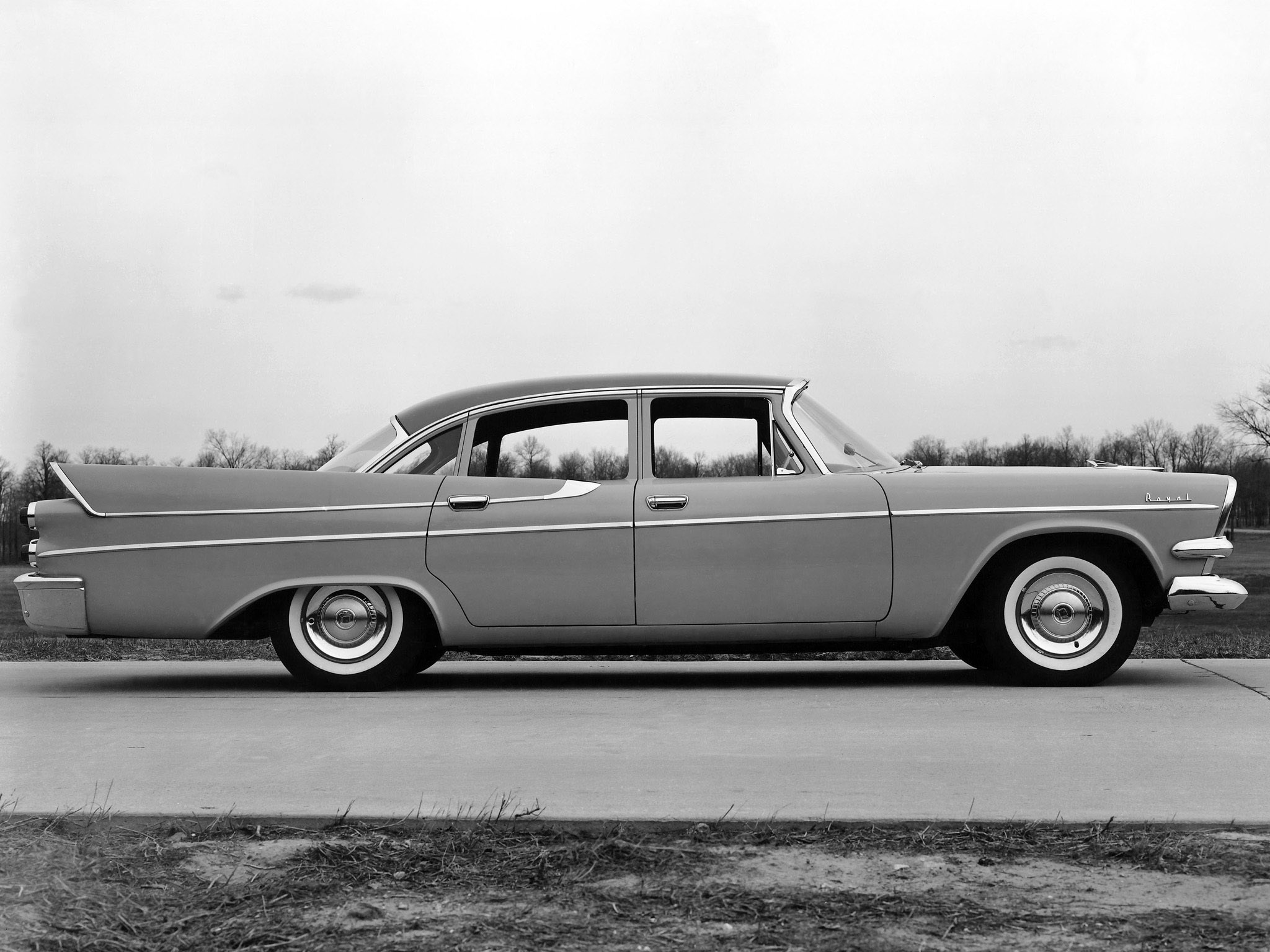1957, Dodge, Royal, Sedan, Retro, Df Wallpaper