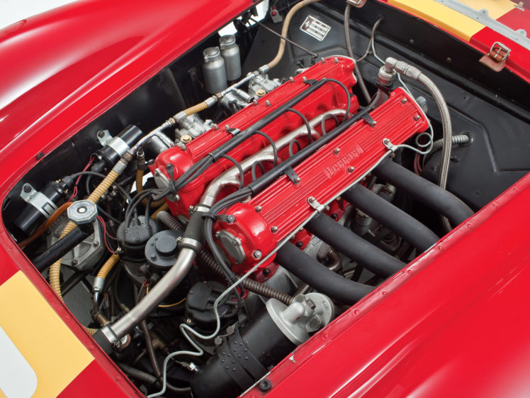 1957, Ferrari, 500, Trc, Spider, Retro, Race, Racing, Engine, Engines HD Wallpaper Desktop Background