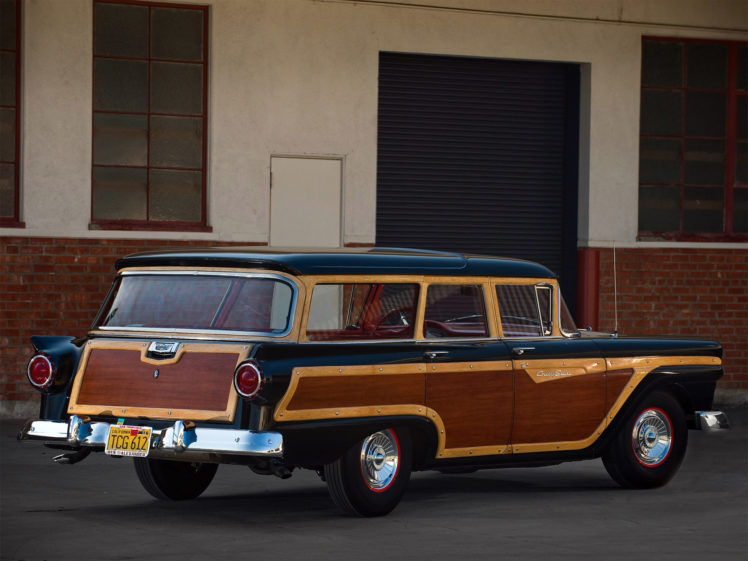 1957, Ford, Country, Squire, Stationwagon, Retro, Ff HD Wallpaper Desktop Background